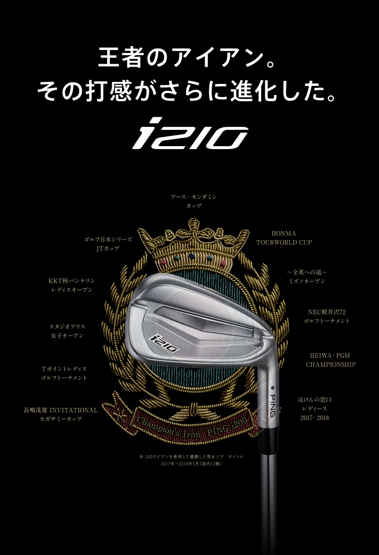 i210アイアン｜ピンゴルフジャパン公式サイト