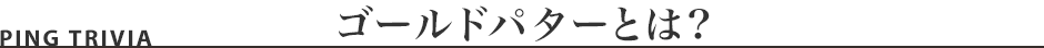 ゴールドパターとは?